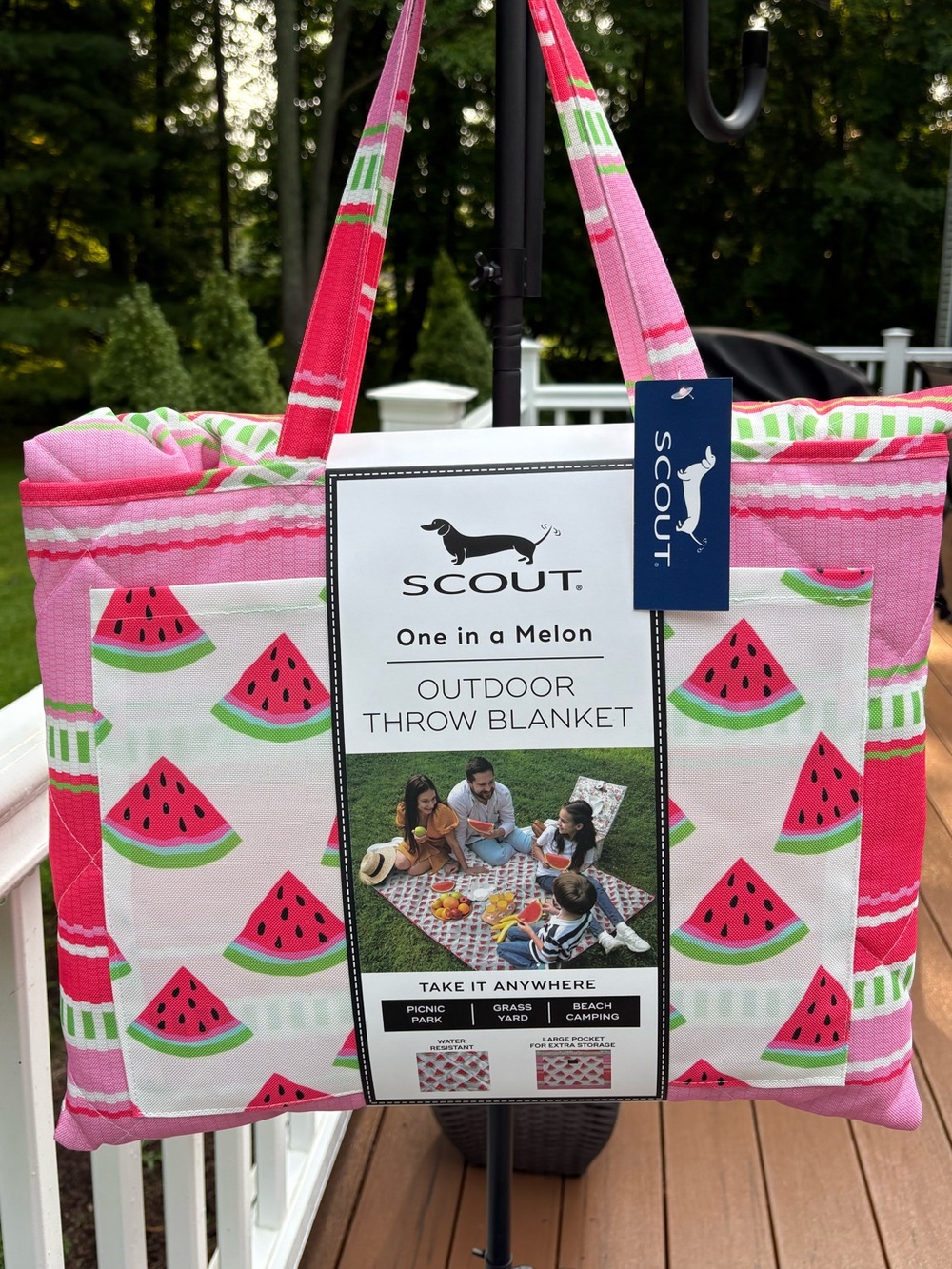 NWT Scout “One in a Melon” Outdoor Throw Blanket